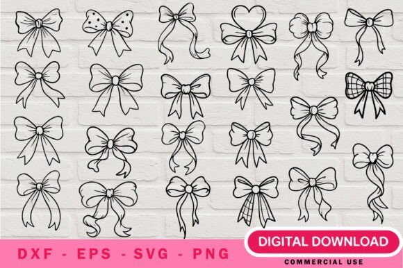 Add Playful Charm with the Cute Coquette Bow SVG Bundle