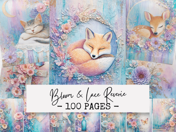 Bloom & Lace Reverie Junk Journal: A Digital Escape