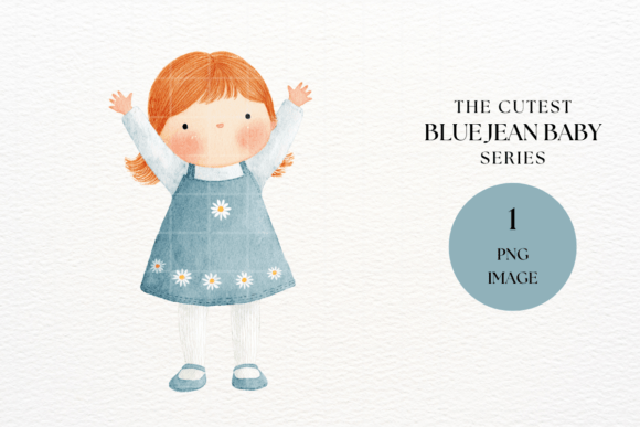 Charming Baby Girl Daisy Dress Clipart for Creative Projects