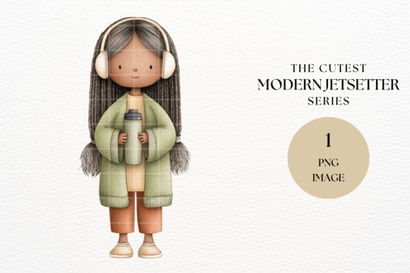 Cozy Travel Girl Watercolor Clipart: A Creative's Delight