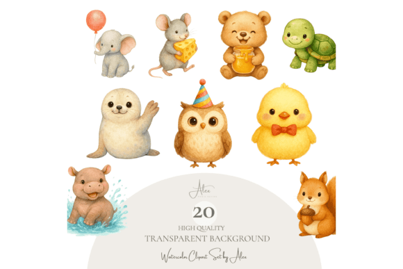 Cute Animal Clipart Bundle: A Designer's Toolkit for Whimsical Projects