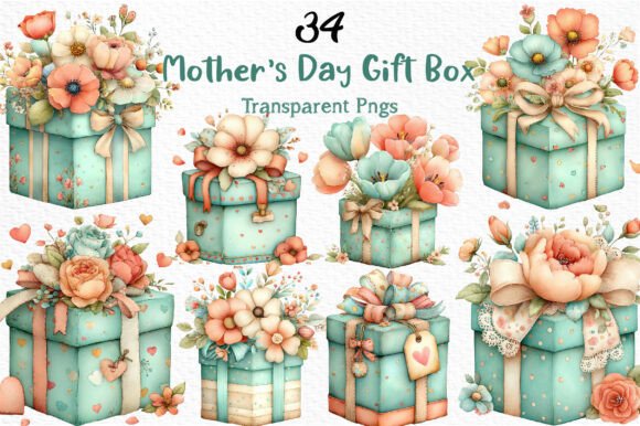 Designing Heartfelt Projects with Mother’s Day Gift Box Clipart