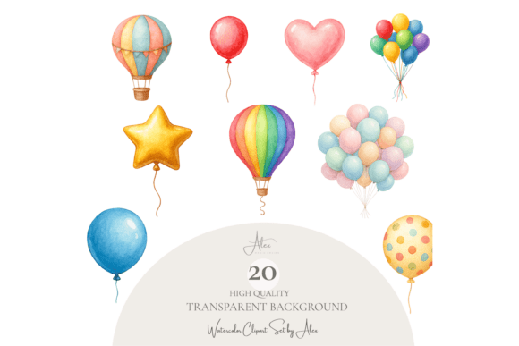 Elevate Your Projects with a Versatile Balloon Clipart Set