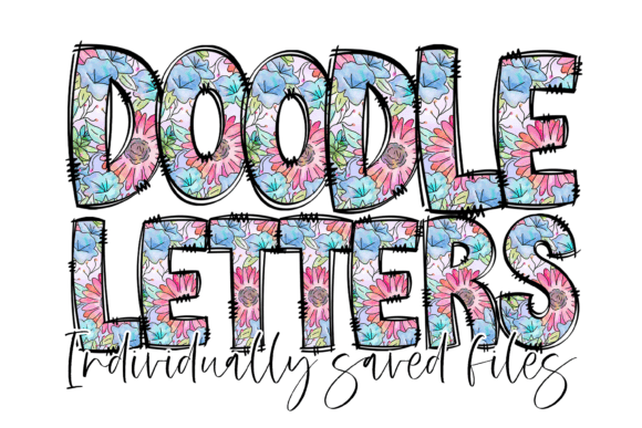 Floral Letters Doodle Alphabet Flower: A Designer's Take