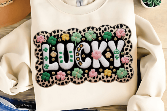Lucky Shamrock Mom PNG for Digital Crafters