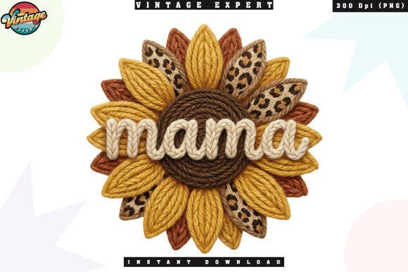 Mama Sunflower Leopard Crochet Yarn PNG: A Designer's Deep Dive