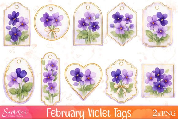 Soften Your Style: The Charm of February Violet Tags