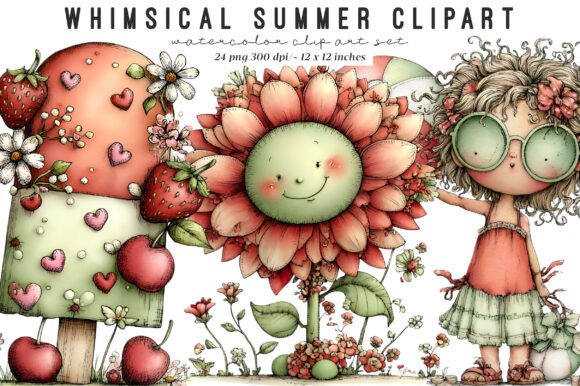 Summer Beach Seasonal Clipart: Your Go-To Design Asset